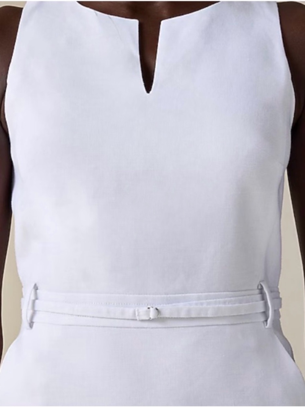 NWT J Crew White Executive dress in stretch linen blend Size 18 #JC218 - Picture 5 of 17
